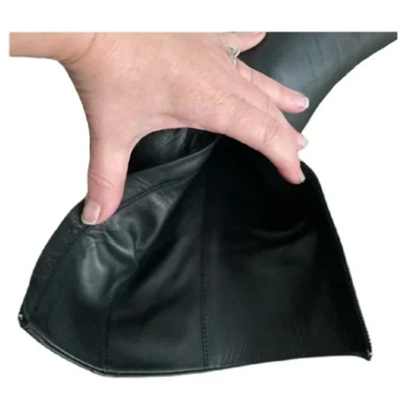 Mid Calf High Ankle Leather Sock Boots EU 38 - Picture 8 of 12